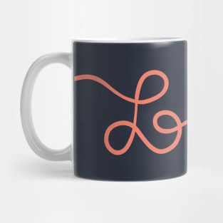 Love Handwritten Lineart Mug